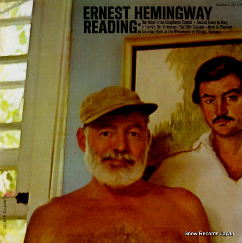HEMINGWAY, ERNEST ernest hemingway reading TC-1185