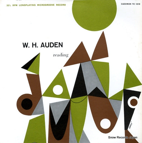 AUDEN, W.H. reading from his works TC1019