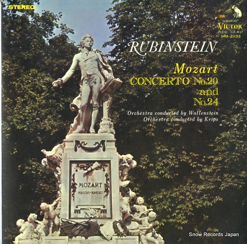 RUBINSTEIN, ARTUR mozart; concerto no.20 and no.24 SRA-2133