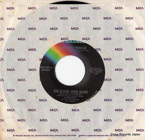 JOHN, ELTON, BAND, THE philadelphia freedom MCA-40364