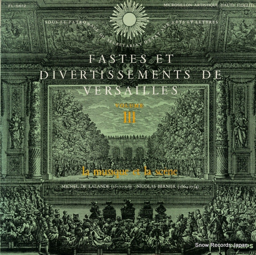 HEWITT, MAURICE fastes et divertissements de versailles volume iii FL-5612