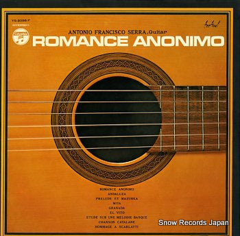 SERRA, ANTONIO FRANCISCO romance anonimo YS-2098-F