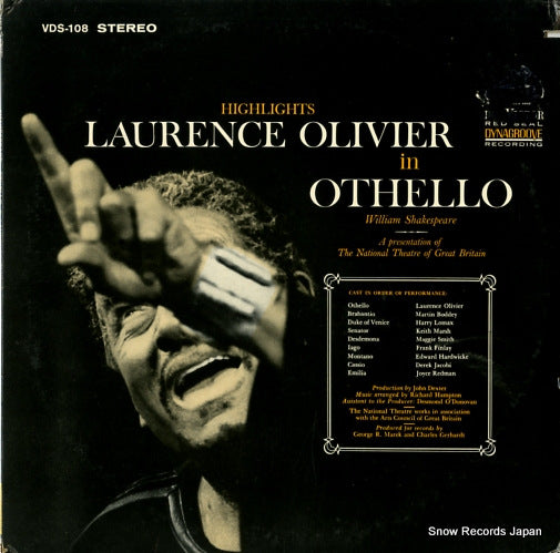OLIVIER, LAURENCE othello VDS-108
