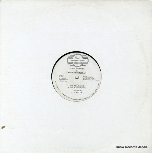 STERLING VOID AND PARIS BRIGHTLEDGE it's all right DJ902