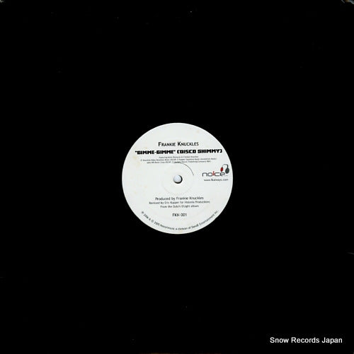 KNUCKLES, FRANKIE gimme gimme (disco shimmy) / the whistle song revisited FKN001