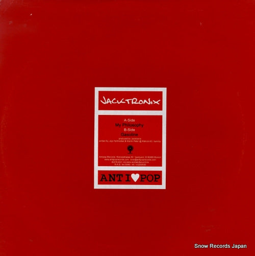 JACKTRONIX my philosophy ANTI002
