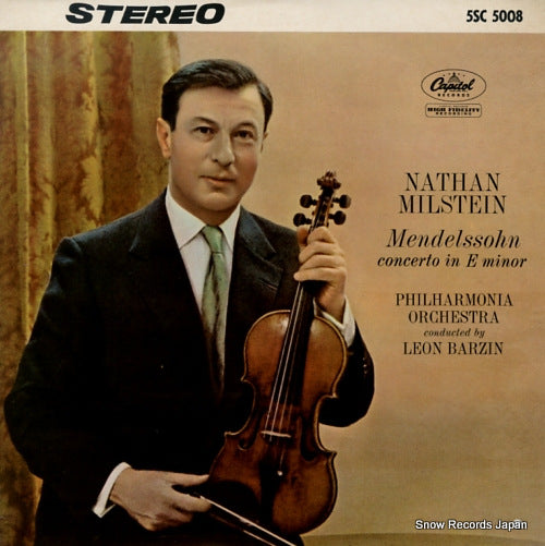 MILSTEIN, NATHAN mendelssohn; concerto in e minor 5SC5008