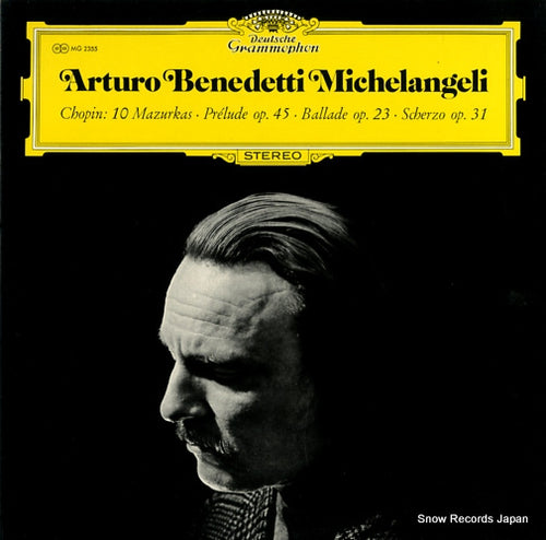 MICHELANGELI, ARTURO BENEDETTI chopin; 10 mazurkas MG2355