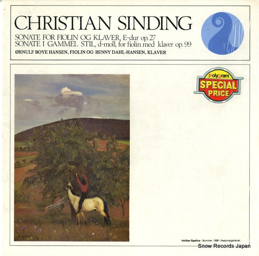 HANSEN, ORNULF BOYE, AND BENNY DAHL-HANSEN christian sinding; sonate for fiolin og klaver, e-dur op.27 NKF30021