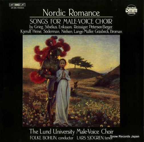 LUND UNIVERSITY MALE-VOICE CHOIR, THE nordic romance/songs for male-voice choir LP-206