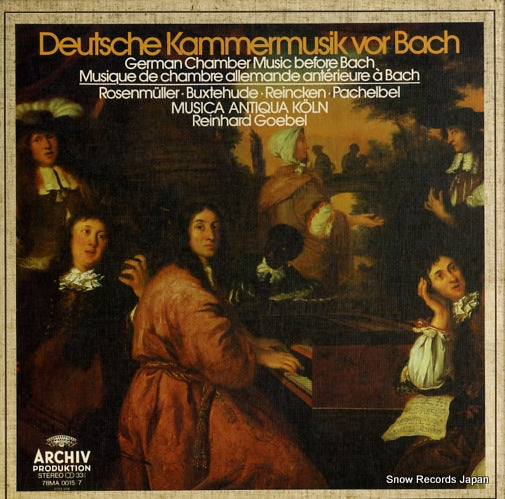 MUSICA ANTIQUA KOLN deutsche kammermusik vor bach 78MA0015