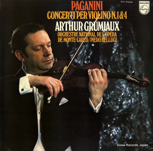GRUMIAUX, ARTHUR paganini; concerti per violino n.1&4 FH-7504