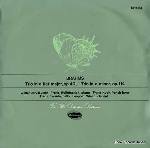 V/A brahms; trio in e flat majorop.40/trio in a minor op.114 MH5173