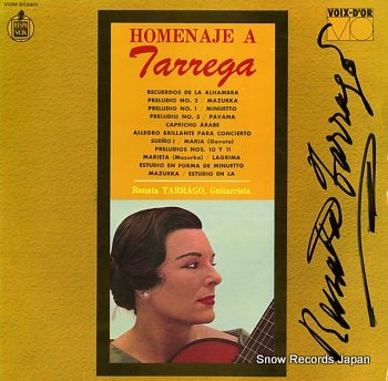 TARRAGO, RENATA homenaje a tarrega VOM-3032H