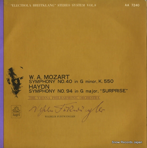 FURTWANGLER, WILHELM mozart; symphony no.40 in g minor k.550 AA-7240