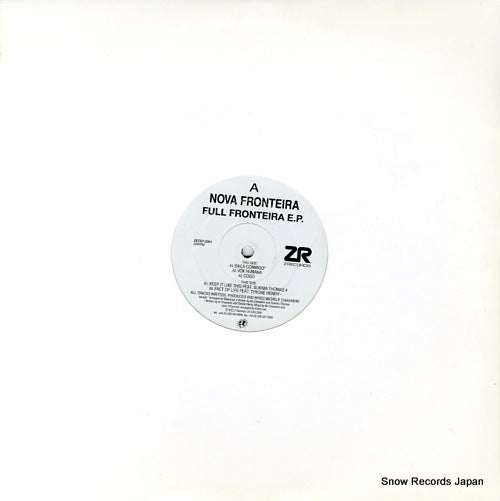 FRONTEIRA, NOVA full fronteira e.p. ZEDD12061