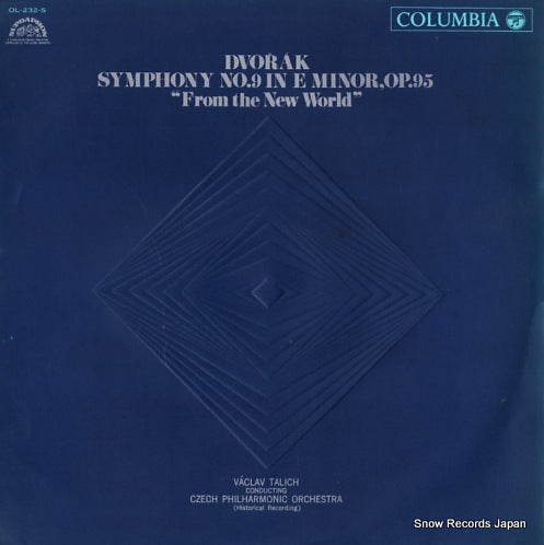 TALICH, VACLAV dvorak; symphony no.9 in e minor op.95 "from the new world" OL-232-S