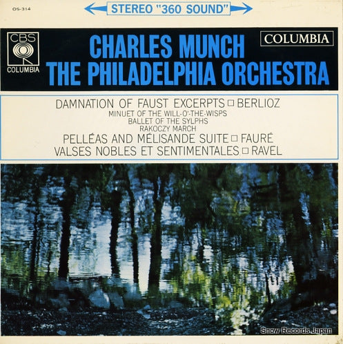 MUNCH, CHARLES ravel; valses nobles et sentimentales OS-314