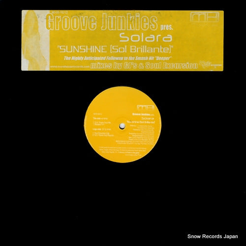 GROOVE JUNKIES sunshine (sol brillante) MHR-0012