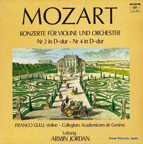 GULLI, FRANCO mozart; konzerte fur violine und orchestre nr.2/nr.4 SMS2766