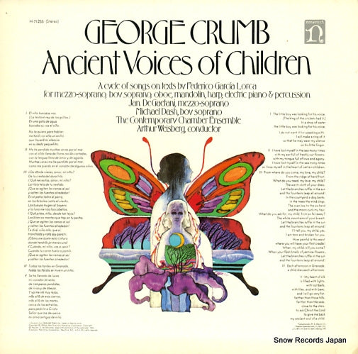 CRUMB, GEORGE ancient voices of children H-71255