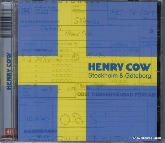 COW, HENRY stockholm & goteborg RERHC12