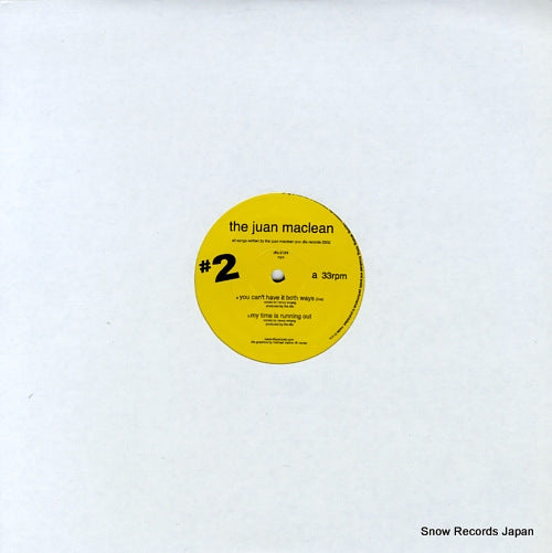 JUAN MACLEAN, THE you can't have it both ways DFA2124