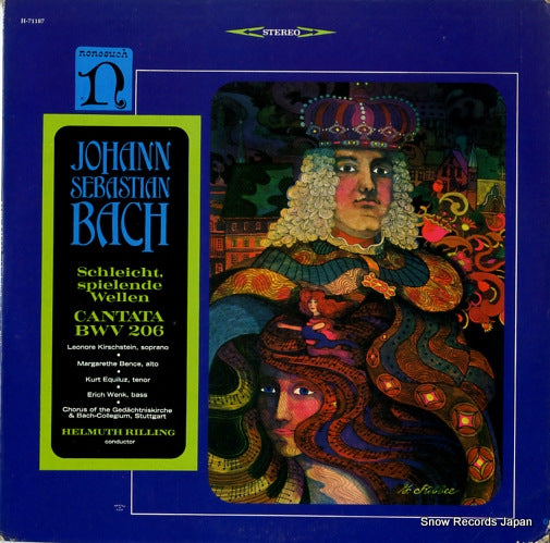 RILLING, HELMUTH bach; schleicht, spielende wellen cantata bwv206 H-71187