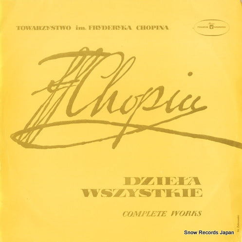 CZERNY-STEFANSKA, HALINA chopin; dziela wszystkie - complete works SX0060