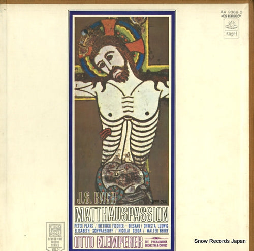KLEMPERER, OTTO bach; matthauspassion AA.9366.D