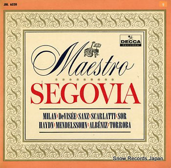 SEGOVIA, ANDRES maestro JDL6520