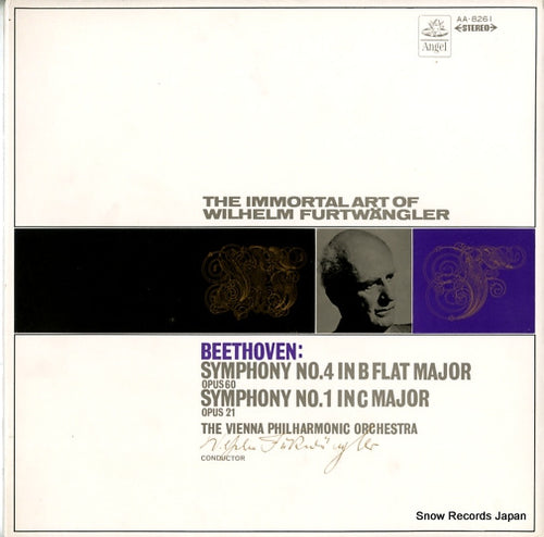 FURTWANGLER, WILHELM beethoven; symphony no.4 & no.1 AA-8261