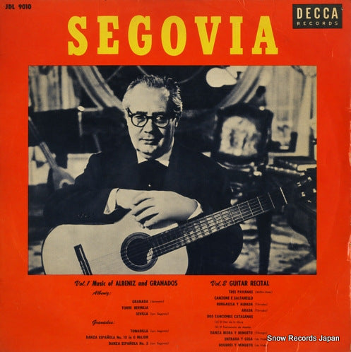 SEGOVIA, ANDRES guitar solos JDL9010