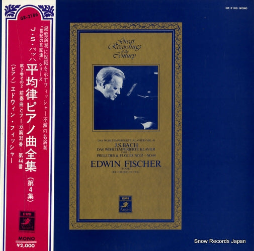 FISCHER, EDWIN bach; das wohltemperierte klavier vol.4 GR-2186