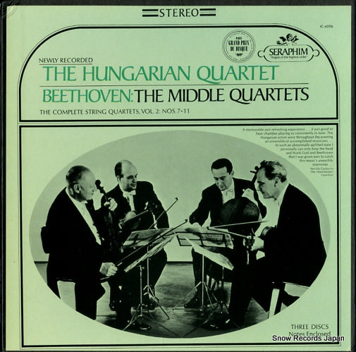 HUNGARIAN QUARTET, THE beethoven; the middle quartets nos.7-11 IC-6006