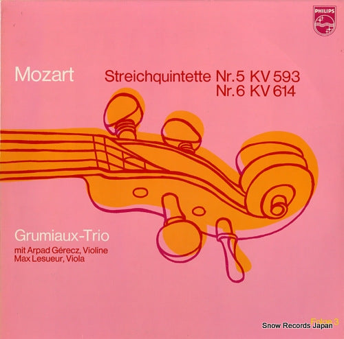 GRUMIAUX TRIO, THE mozart; streichquintette nr.5/nr.6 6500621