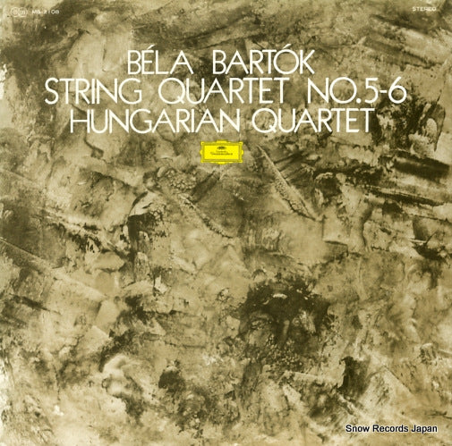 HUNGARIAN QUARTET bartok; string quartet no.5-6 MG-2108