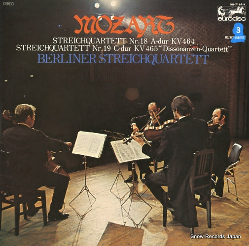 BERLINER STREICHQUARTETT mozart; streichquartett nr.18/nr.19 OQ-7167-K