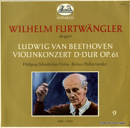 FURTWANGLER, WILHELM beethoven; violinkonzert d-dur op.61 HELIODOR88024