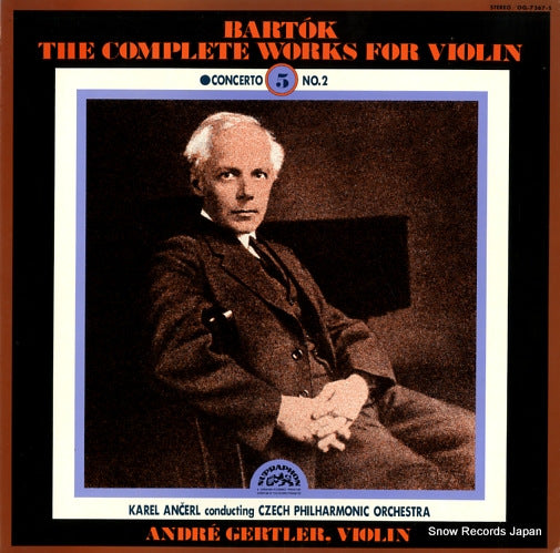 GERTLER, ANDRE bartok; the complete works for violin vol.5 OQ-7367-S