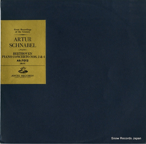 SCHNABEL, ARTUR beethoven; piano concerto nos.2&4 AB-7012