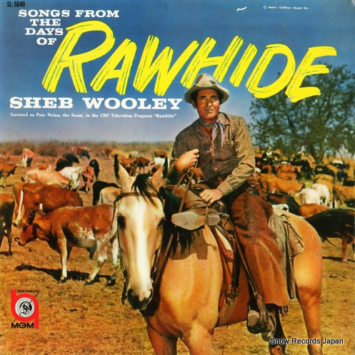 WOOLEY, SHEB songs from the days of rawhide SL-5040