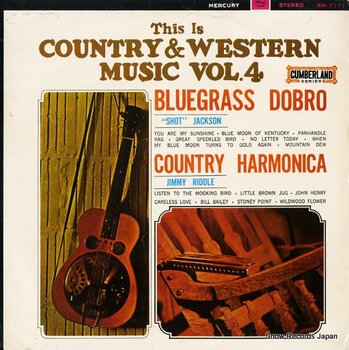 JACKSON, SHOT / JIMMY RIDDLE this is country and western music vol.4 SM-7171