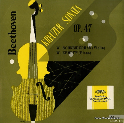 SCHNEIDERHAN, WOLFGANG beethoven; kreuzer sonsta op.47 LGM-10