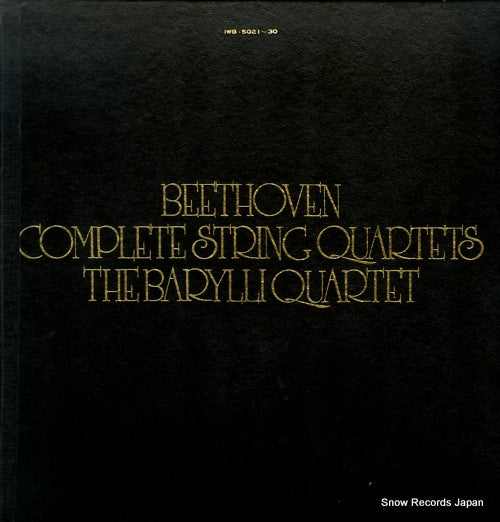 BARYLLI QUARTET, THE beethoven; complete string quartets IWB.5021