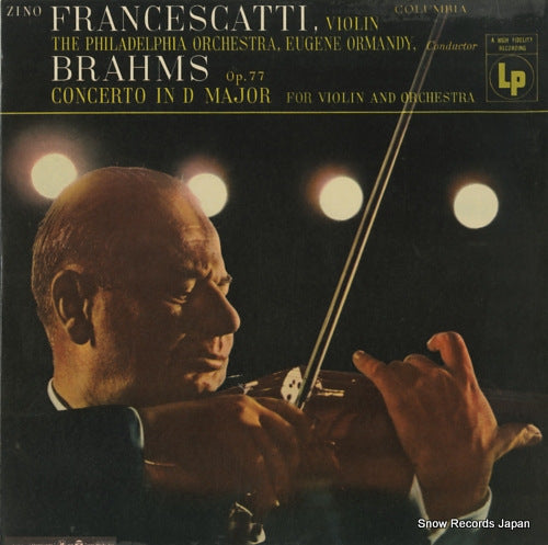 FRANCESCATTI, ZINO brahm; concerto in d major WL-5220