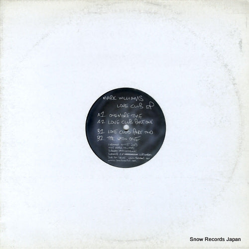 WILLIAMS, MARK love club ep INGOMANINE
