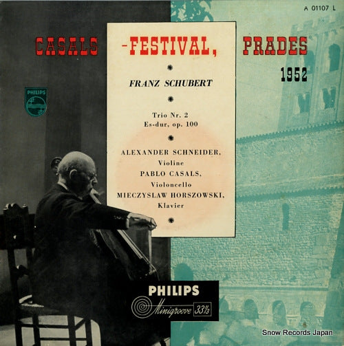 CASALS, PABLO festival de prades 1952 A01107L