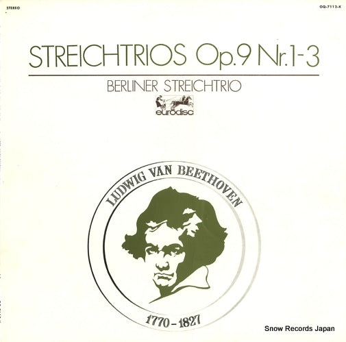 DAS SUSKE TRIO beethoven; streichtrios op.9 nr.1-3 OQ-7112-K
