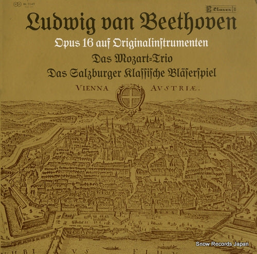 DAS MOZART TRIO / DAS SALZBURGER KLASSISCHE BLASERSPIEL beethoven; quartett fur klavier, oboe, klarinette, waldhorn und fagott es-dur, op.16 ML2049